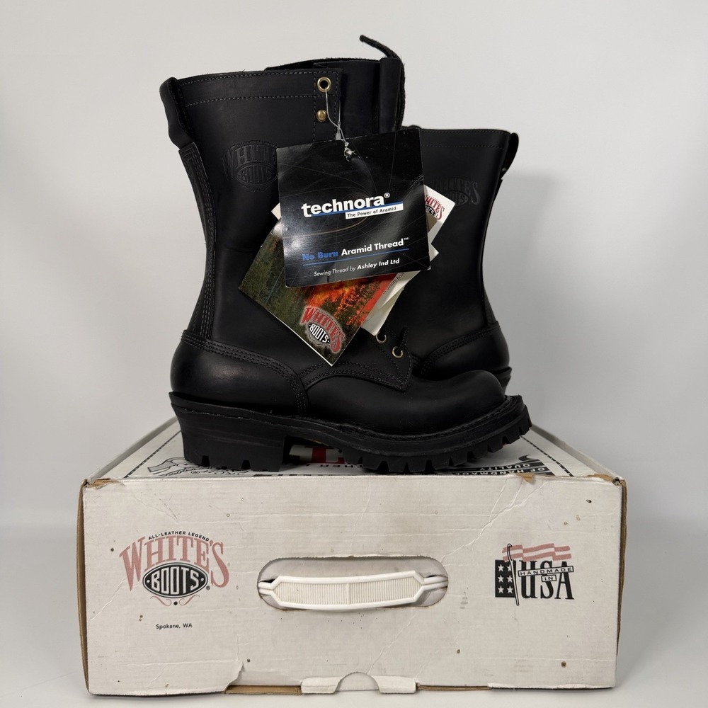 New White's Smoke jumper Boots Mens Original Work Boot Size 5 F 400V-BLK